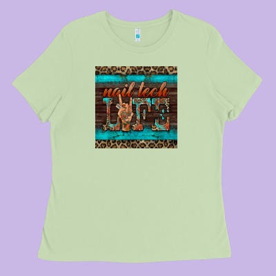 Nail Tech Life Mug Coaster Ladies Tee Designed By Barkaloodesign