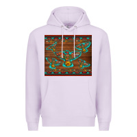 Lilac western thunderbird and arrow with aztec leopard Premium Hoodie - Artiststas