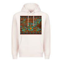 Pale Pink western thunderbird and arrow with aztec leopard Premium Hoodie - Artiststas
