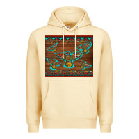 Pina Colada western thunderbird and arrow with aztec leopard Premium Hoodie - Artiststas