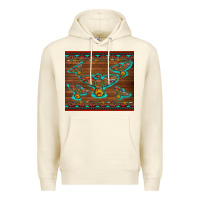 Sandshell western thunderbird and arrow with aztec leopard Premium Hoodie - Artiststas