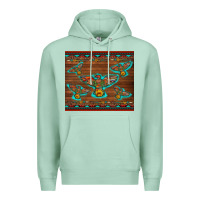 Seafoam western thunderbird and arrow with aztec leopard Premium Hoodie - Artiststas