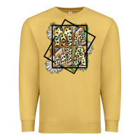 Antique Gold mama leopard Premium Sweatshirt - CowhideDigitalArt