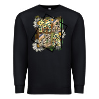 Black mama leopard Premium Sweatshirt - CowhideDigitalArt