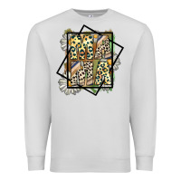 Dove Grey mama leopard Premium Sweatshirt - CowhideDigitalArt
