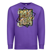 Purple mama leopard Premium Sweatshirt - CowhideDigitalArt