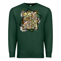 Sports Green mama leopard Premium Sweatshirt - CowhideDigitalArt