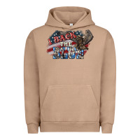 Pigment Burro i back the blue eagle Urban Hoodie - NancyCooperArtShop