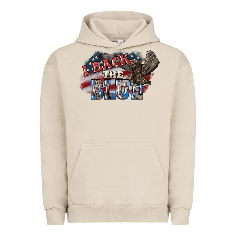 I Back The Blue Eagle Urban Hoodie by NancyCooperArtShop | Teevron