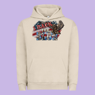 I Back The Blue Eagle Urban Hoodie Designed By Nancycooperartshop