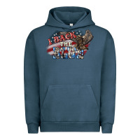 Pigment Midnight Navy i back the blue eagle Urban Hoodie - NancyCooperArtShop