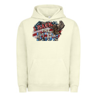 Pigment Pistachio i back the blue eagle Urban Hoodie - NancyCooperArtShop