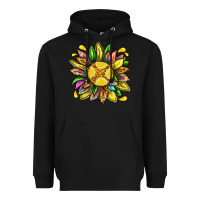 Black lemon sunflower Heavyweight Hoodie - texasbilliewilder