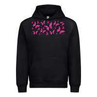 Black breast cancer butterflies Urban Hoodie - Jasminsmagicworld