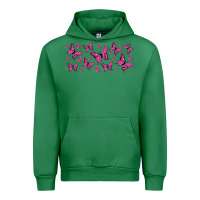 Emerald breast cancer butterflies Urban Hoodie - Jasminsmagicworld