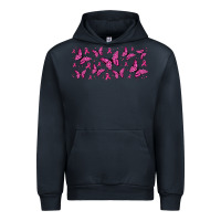 Navy breast cancer butterflies Urban Hoodie - Jasminsmagicworld