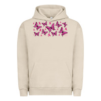 Pigment French Oak breast cancer butterflies Urban Hoodie - Jasminsmagicworld