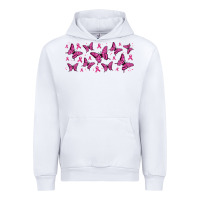 White breast cancer butterflies Urban Hoodie - Jasminsmagicworld