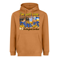I'm Just Here For The Snacks #volleyball Brother Heavyweight Hoodie | Teevron