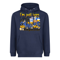 Navy i'm just here for the snacks #volleyball brother Heavyweight Hoodie - Zillion Design Studio
