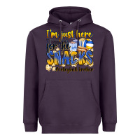 Plum i'm just here for the snacks #volleyball brother Heavyweight Hoodie - Zillion Design Studio