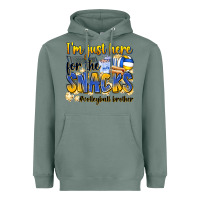 Sage i'm just here for the snacks #volleyball brother Heavyweight Hoodie - Zillion Design Studio
