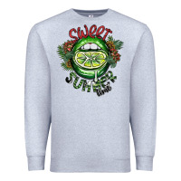 Heather Grey sweet summer time Premium Sweatshirt - SublimationCraftShop