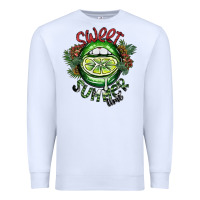 White sweet summer time Premium Sweatshirt - SublimationCraftShop