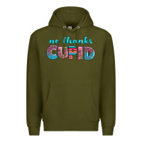 Army Green no thanks cupid Premium Hoodie - AdoDesignShop