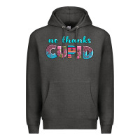 Charcoal Heather no thanks cupid Premium Hoodie - AdoDesignShop