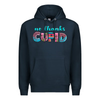 Navy no thanks cupid Premium Hoodie - AdoDesignShop