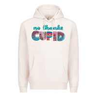 Pale Pink no thanks cupid Premium Hoodie - AdoDesignShop