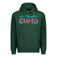 Sports Green no thanks cupid Premium Hoodie - AdoDesignShop