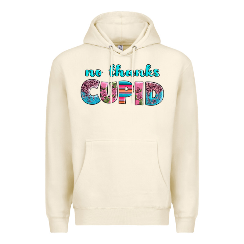 No Thanks Cupid Premium Hoodie by AdoDesignShop | Teevron