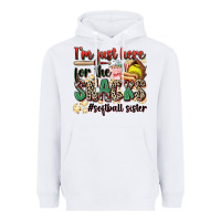 White i'm just here for the snacks #softball sister Heavyweight Hoodie - Zillion Design Studio