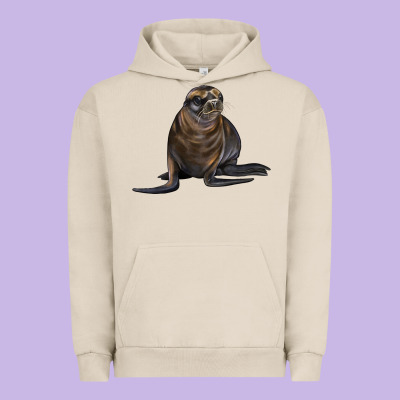 Sea Lion Illustrations Urban Hoodie Designed By Lillyallendesigns