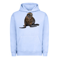 Pigment Grape Ice Sea Lion Illustrations Urban Hoodie - LillyAllenDesigns