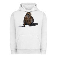 Pigment Lunar Rock Sea Lion Illustrations Urban Hoodie - LillyAllenDesigns