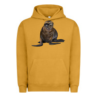 Pigment Peanut Butter Sea Lion Illustrations Urban Hoodie - LillyAllenDesigns