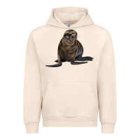 Sandshell Sea Lion Illustrations Urban Hoodie - LillyAllenDesigns