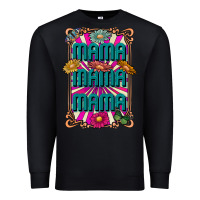 Black mama mama mama Premium Sweatshirt - CowhideDigitalArt