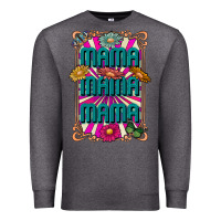Charcoal Heather mama mama mama Premium Sweatshirt - CowhideDigitalArt