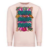 Pale Pink mama mama mama Premium Sweatshirt - CowhideDigitalArt