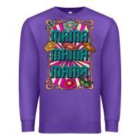 Purple mama mama mama Premium Sweatshirt - CowhideDigitalArt