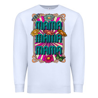 White mama mama mama Premium Sweatshirt - CowhideDigitalArt