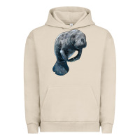 Pigment French Oak Manatee Illustrations Urban Hoodie - LillyAllenDesigns