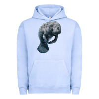 Pigment Grape Ice Manatee Illustrations Urban Hoodie - LillyAllenDesigns
