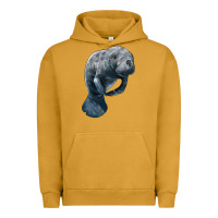 Pigment Peanut Butter Manatee Illustrations Urban Hoodie - LillyAllenDesigns
