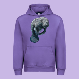 Manatee Illustrations Urban Hoodie Designed By Lillyallendesigns