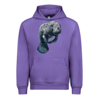 Tulip Manatee Illustrations Urban Hoodie - LillyAllenDesigns